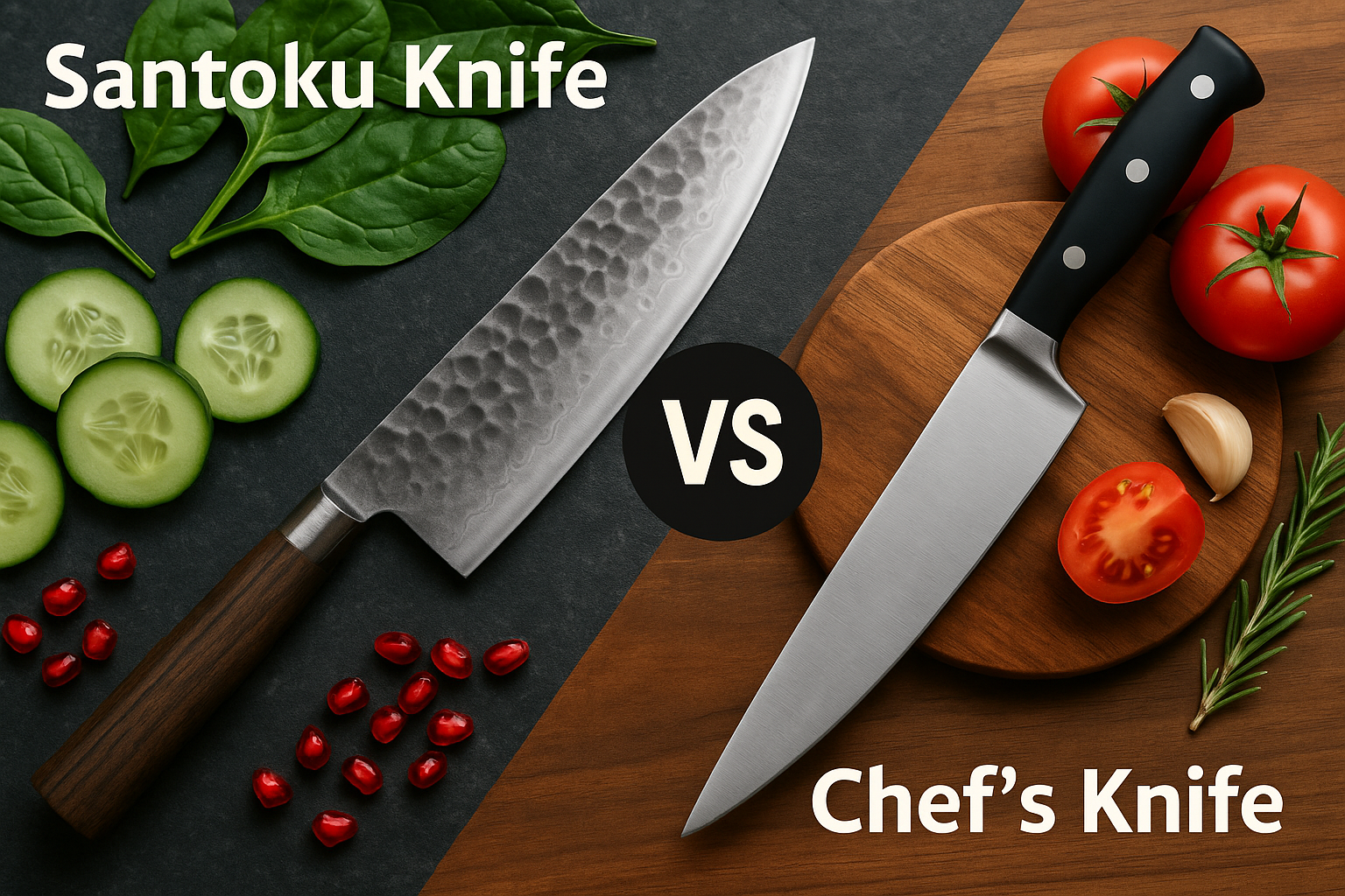chef knife vs santoku knife thumbnail