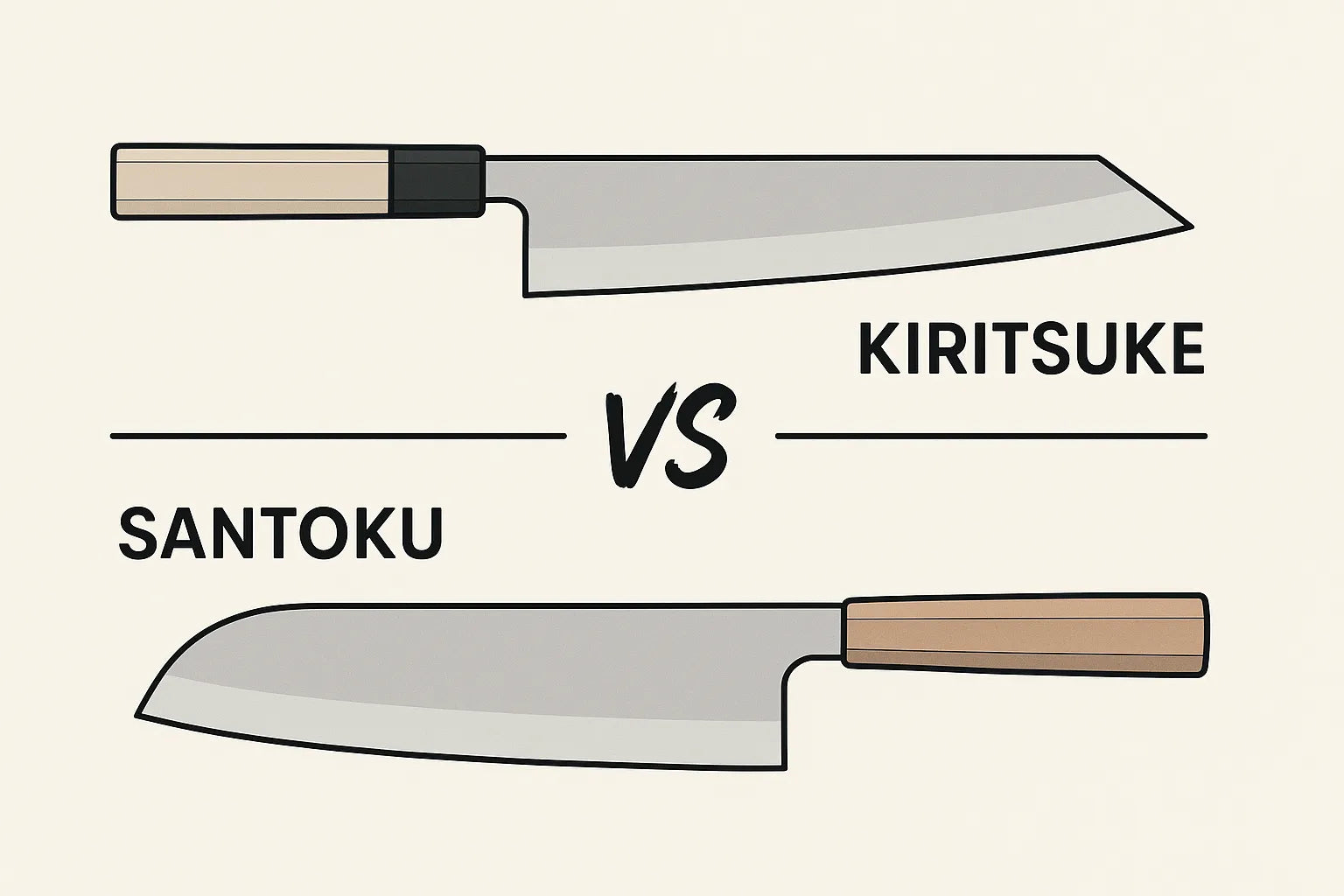 Kiritsuke vs Santoku: How to Pick the Right Japanese Knife