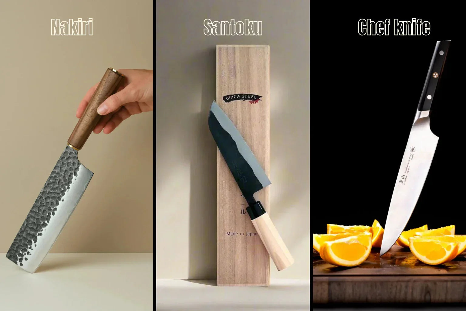 Nakiri vs Santoku vs Chef Knife: Which is For You?