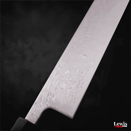 Bunka SLD Wave Nickel Damascus 170mm - Lewis Knife