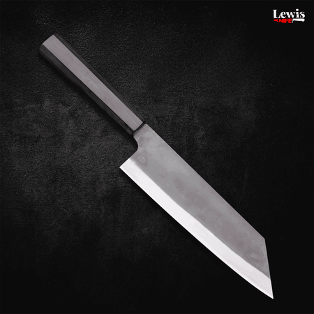 Bunka Blue Steel #1 Kurouchi Ebony Handle 190mm - Lewis Knife