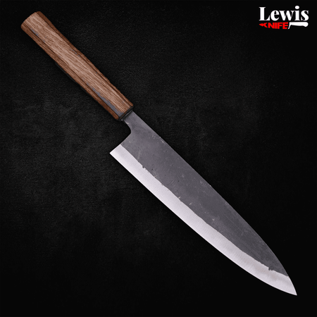 Gyuto Blue Steel #2 Kurouchi - 210mm - Lewis Knife