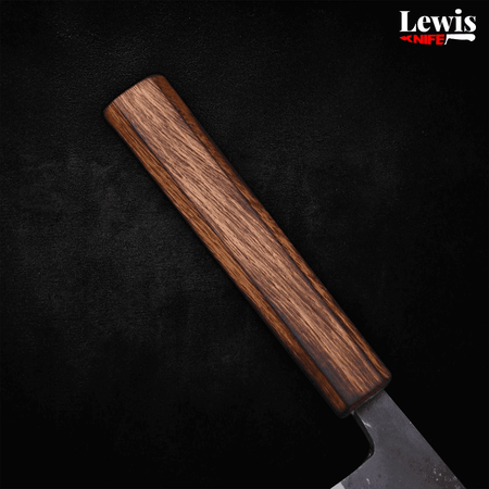 Gyuto Blue Steel #2 Kurouchi - 210mm - Lewis Knife