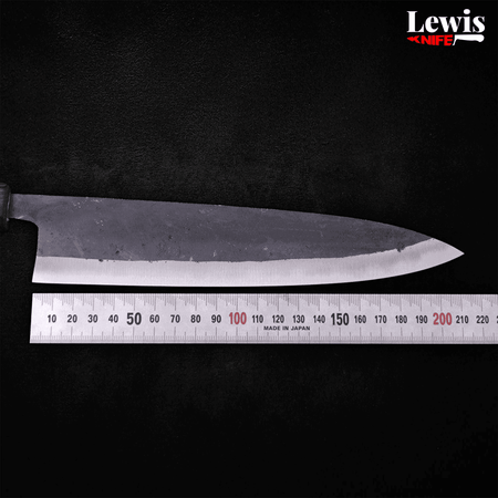 Gyuto Blue Steel #2 Kurouchi - 210mm - Lewis Knife