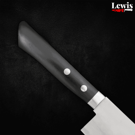 Nakiri VG-10 Damascus Western Black Handle 165mm - Lewis Knife
