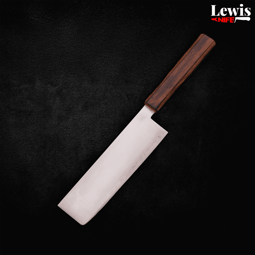 Nakiri Blue Super Polished 165mm - Lewis Knife