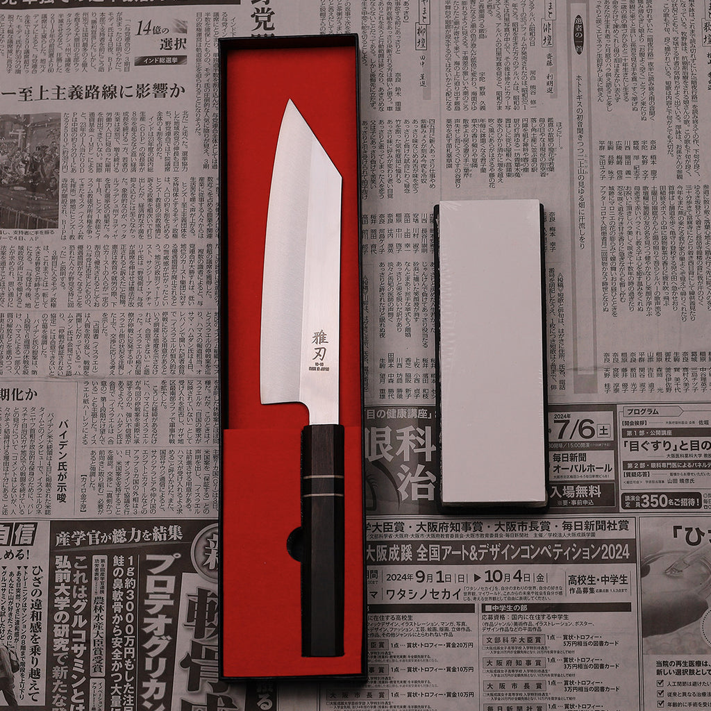 3-Piece VG-10 Ebony Wood Handle Knife Set