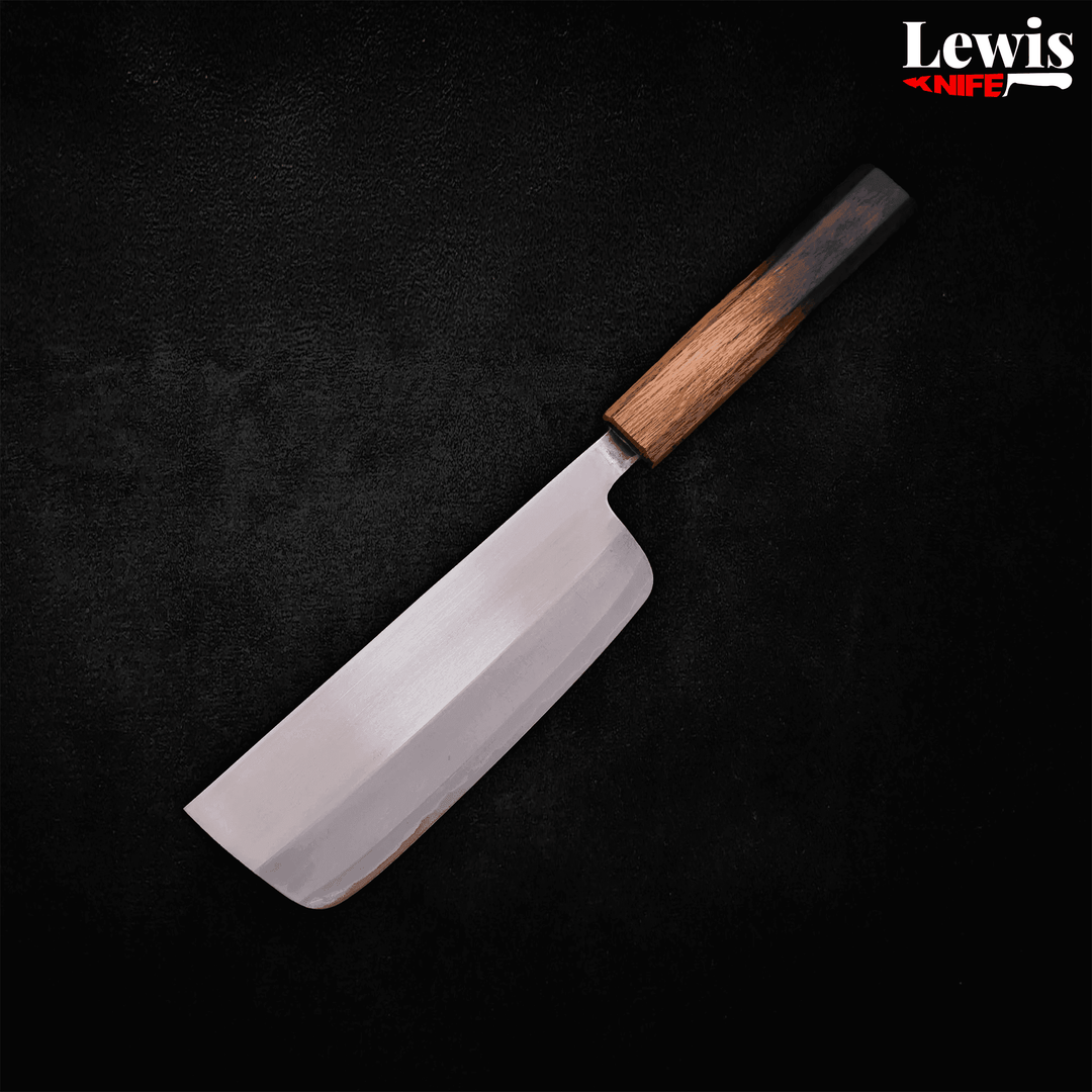 Nakiri White Steel #2 Polished 165mm - Lewis Knife