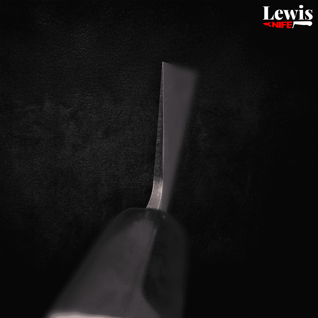 Santoku Blue Super Damascus 165mm - Lewis Knife