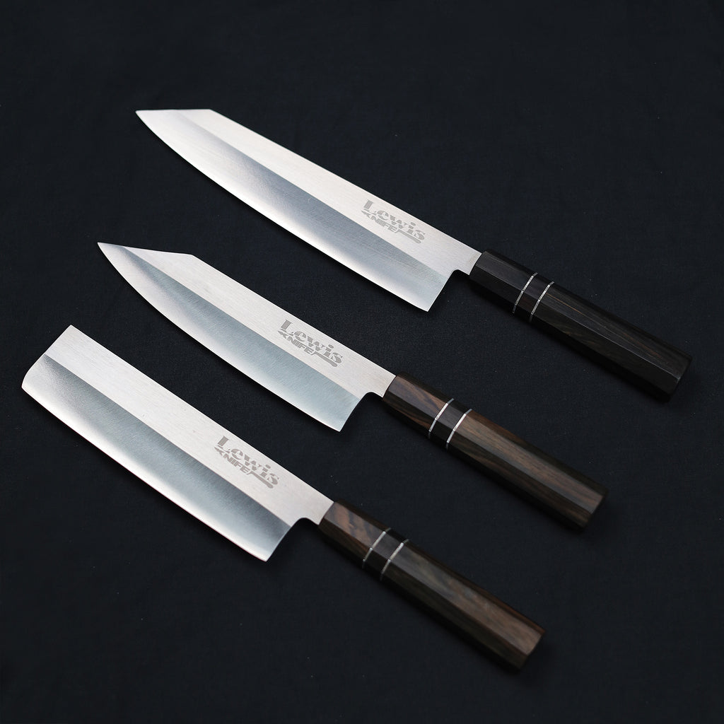 3-Piece VG-10 Japanese Knife Set V2 by Lewis Knife – Precision & Craftsmanship