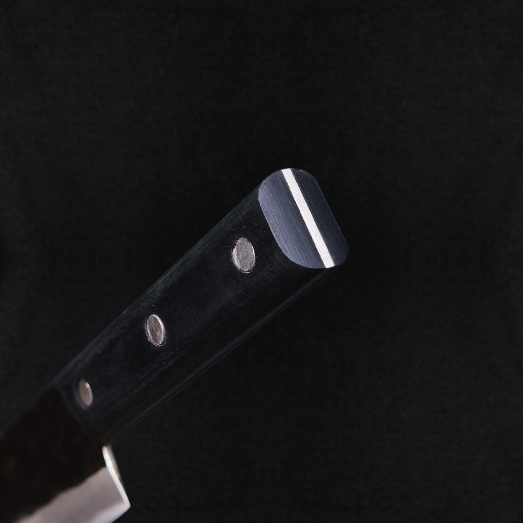 Edge Pro Chef Knife Carbon Steel #1 Black Ebony Wood Handle 221mm