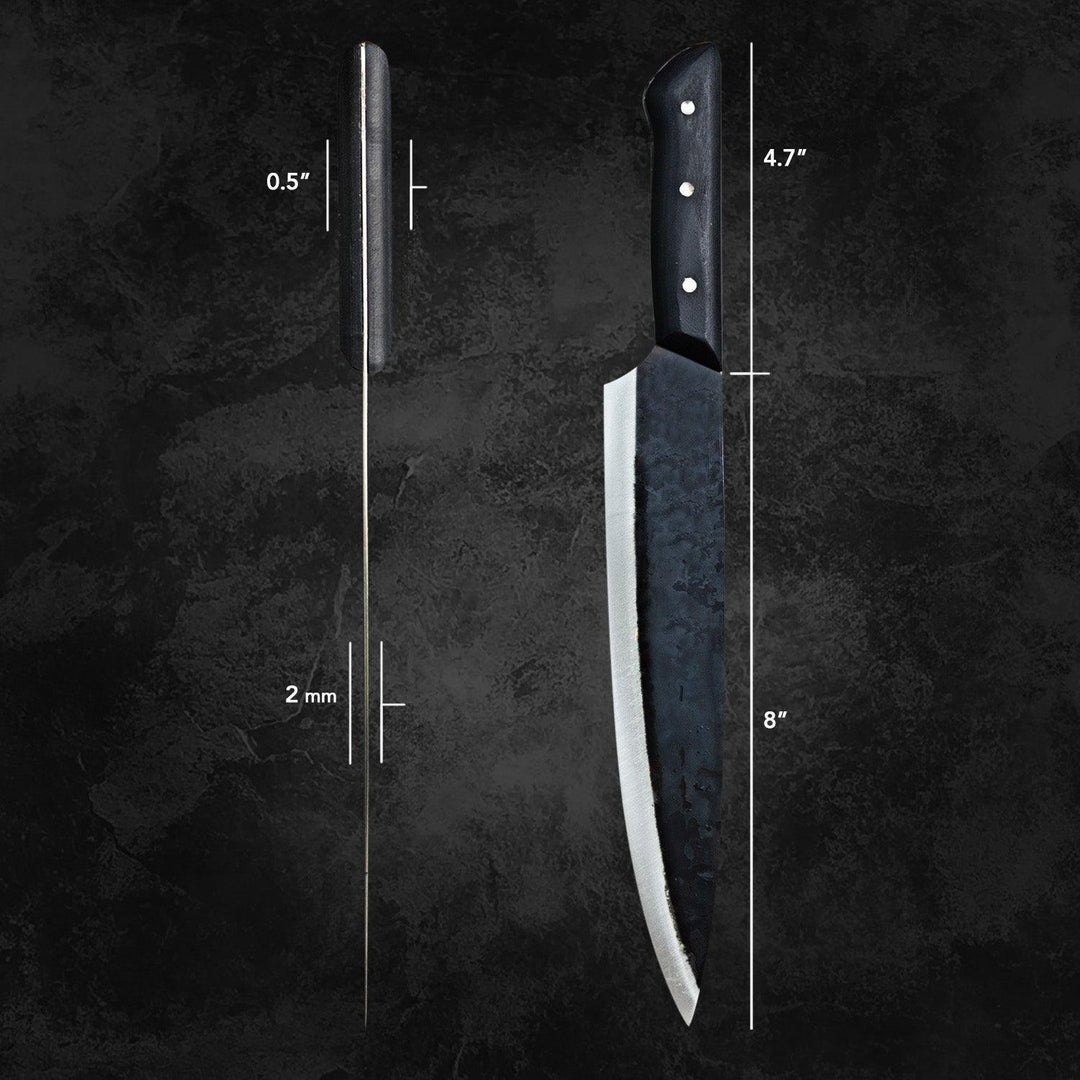 4-Piece Premium Handcrafted Chef Knife Set with Western-Style Handle - Lewis Knife