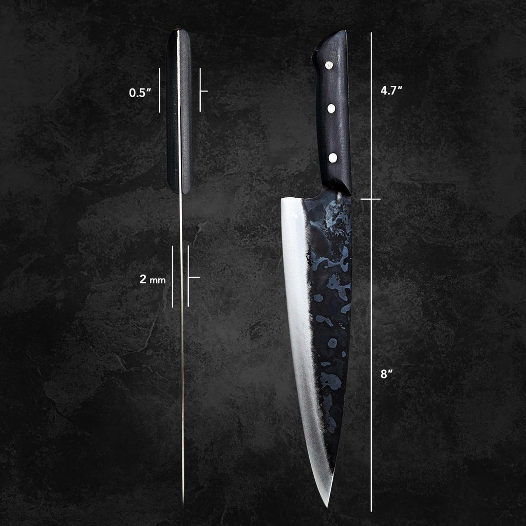 4-Piece Premium Handcrafted Chef Knife Set Western-Style Handle - Lewis Knife