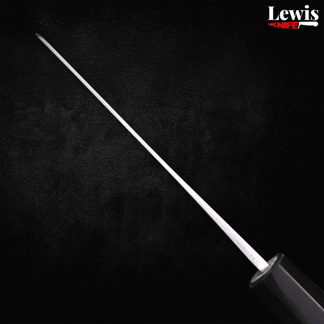 Santoku Blue Super Damascus 165mm - Lewis Knife