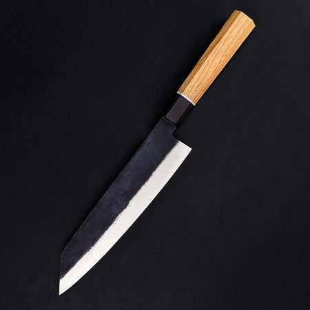 3-Piece Blue Steel Japanese Knife Set #1 Ebony Wood Handle - Lewis Knife