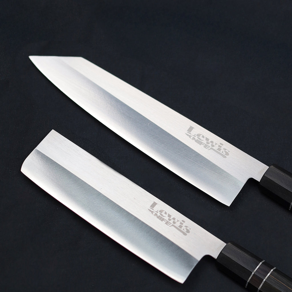 2-Piece VG-10 Japanese Knife Set V2 (Gyuto & Nakiri) by Lewis Knife – Precision & Craftsmanship