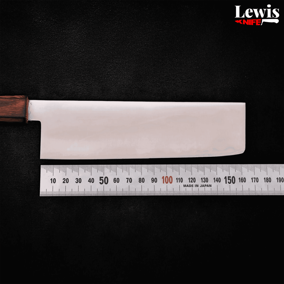 Nakiri Blue Super Polished 165mm - Lewis Knife