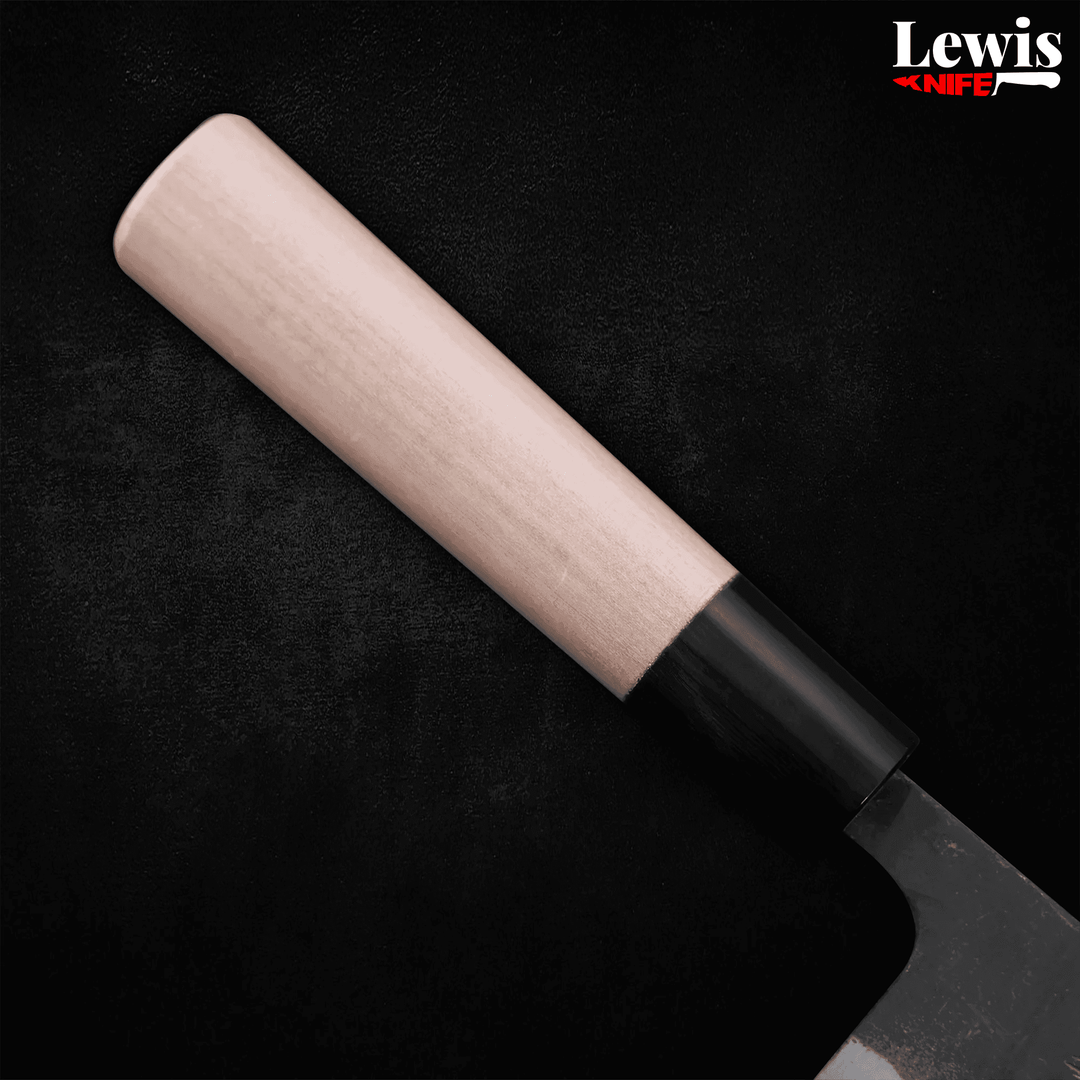Santoku White Steel #2 Kurouchi 150mm - Lewis Knife