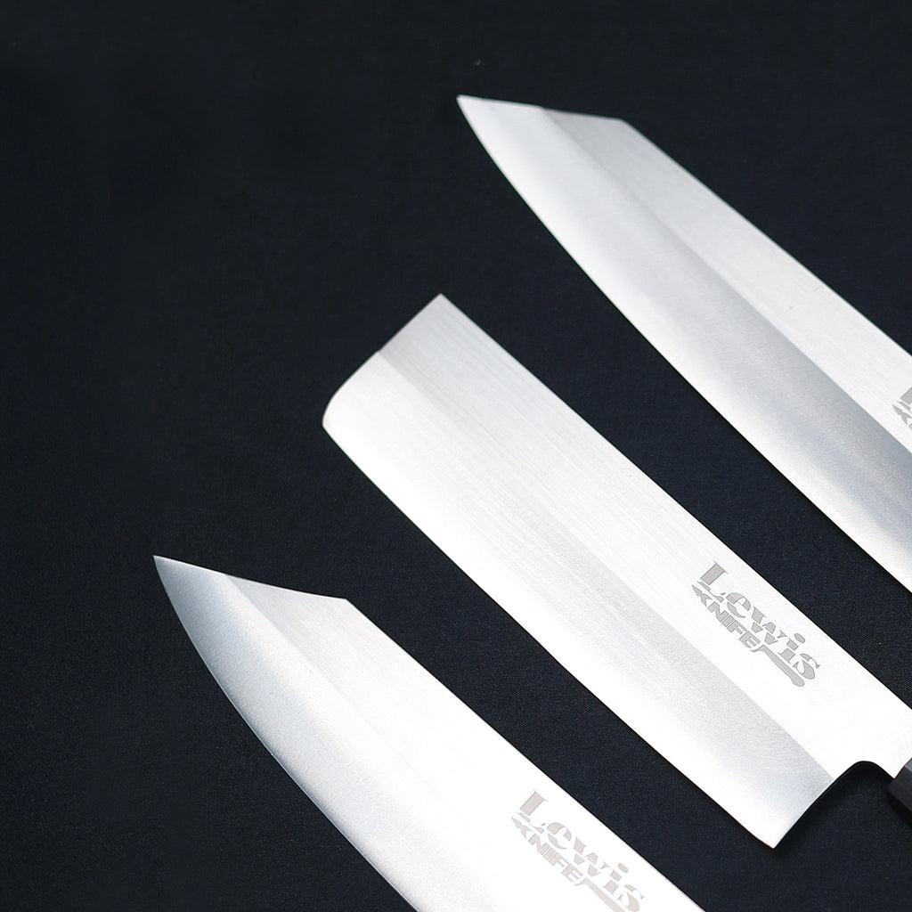 3-Piece VG-10 Japanese Knife Set by Lewis Knife – Precision & Craftsmanship