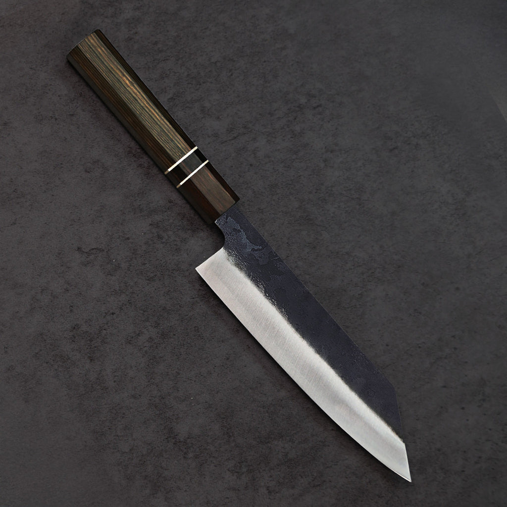 Bunka Blue Steel Ebony Wood Handle 185mm