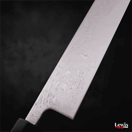 Bunka SLD Wave Nickel Damascus 170mm - Lewis Knife