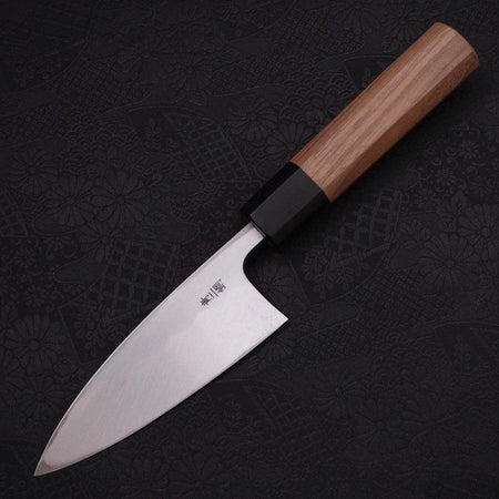 Deba-Blue-steel-2-Kasumi-Walnut-Handle-120mm-Blue-steel-2-Kasumi-Japanese-Handle-Musashi-Japanese-Kitchen-Knives-2 - Lewis Knife