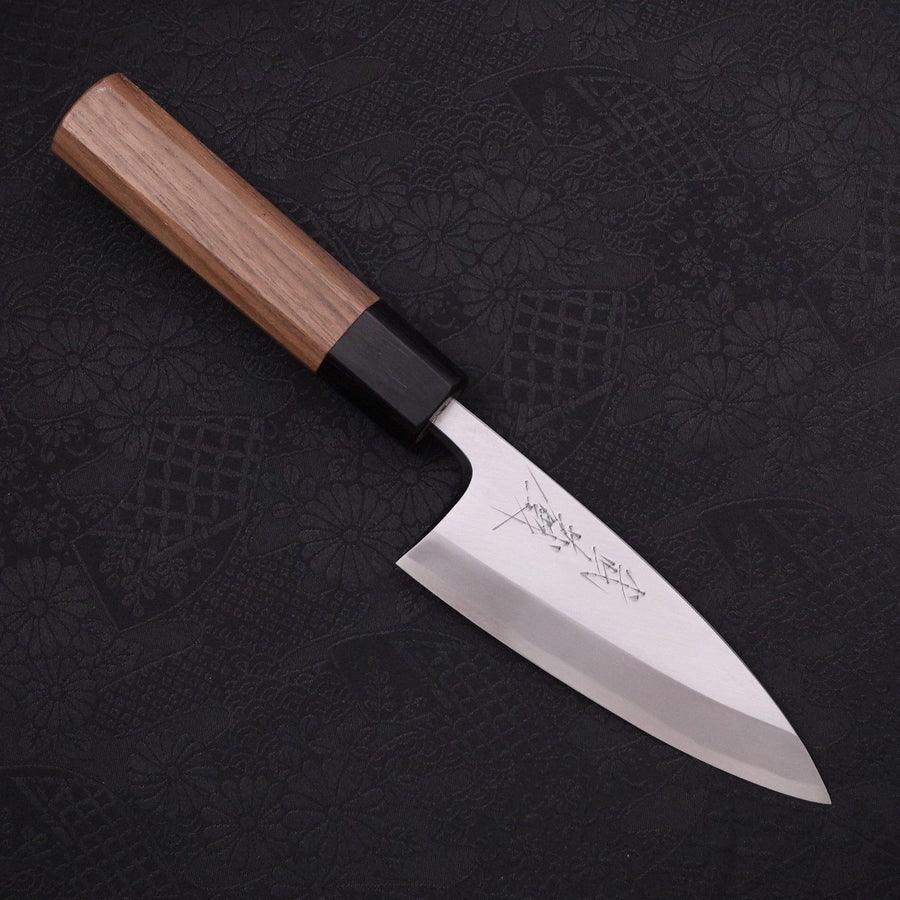 Deba-Blue-steel-2-Kasumi-Walnut-Handle-120mm-Blue-steel-2-Kasumi-Japanese-Handle-Musashi-Japanese-Kitchen-Knives - Lewis Knife