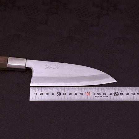 Deba-White-steel-1-Walnut-Handle-150mm-White-steel-1-Japanese-Handle-Musashi-Japanese-Kitchen-Knives-7 - Lewis Knife