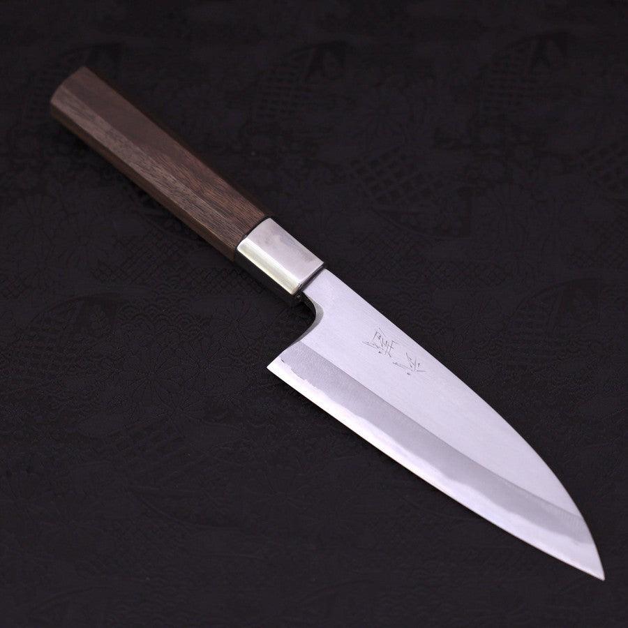 Deba-White-steel-1-Walnut-Handle-150mm-White-steel-1-Japanese-Handle-Musashi-Japanese-Kitchen-Knives - Lewis Knife