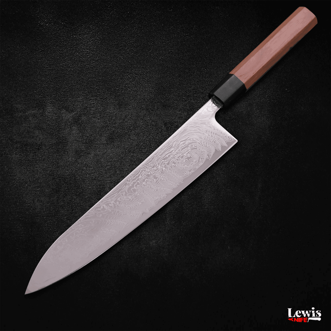 Gyuto SLD Wave Nickel Damascus 240mm - Lewis Knife