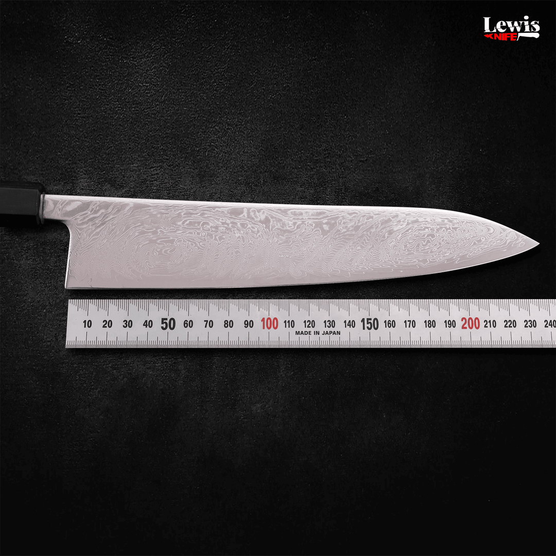 Gyuto SLD Wave Nickel Damascus 240mm - Lewis Knife