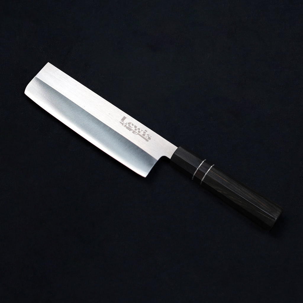 Nakiri VG-10 Japanpese Steel #2 Black Ebony Wood Handle 165mm