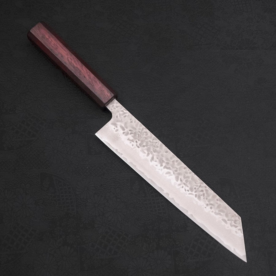 Kiritsuke-AUS-10-Tsuchime-Damascus-Purple-Urushi-Handle-210mm-AUS-10-Damascus-Japanese-Handle-Musashi-Japanese-Kitchen-Knives_f54ddc55-5b7c-4f8a-b898-276215905ab2 - Lewis Knife
