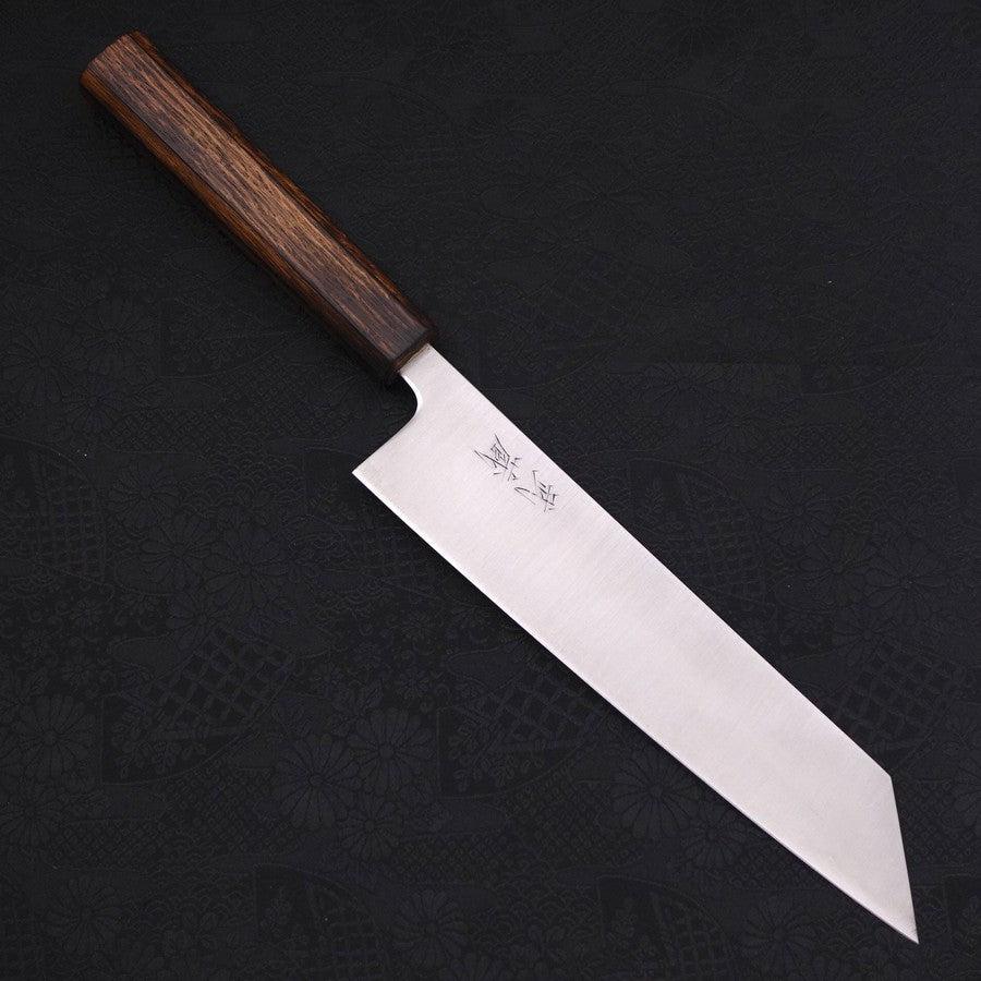 Kiritsuke-Stainless-Clad-Blue-Super-Polished-Sumi-Urushi-Handle-210mm-Blue-Super-Polished-Japanese-Handle-Musashi-Japanese-Kitchen-Knives - Lewis Knife