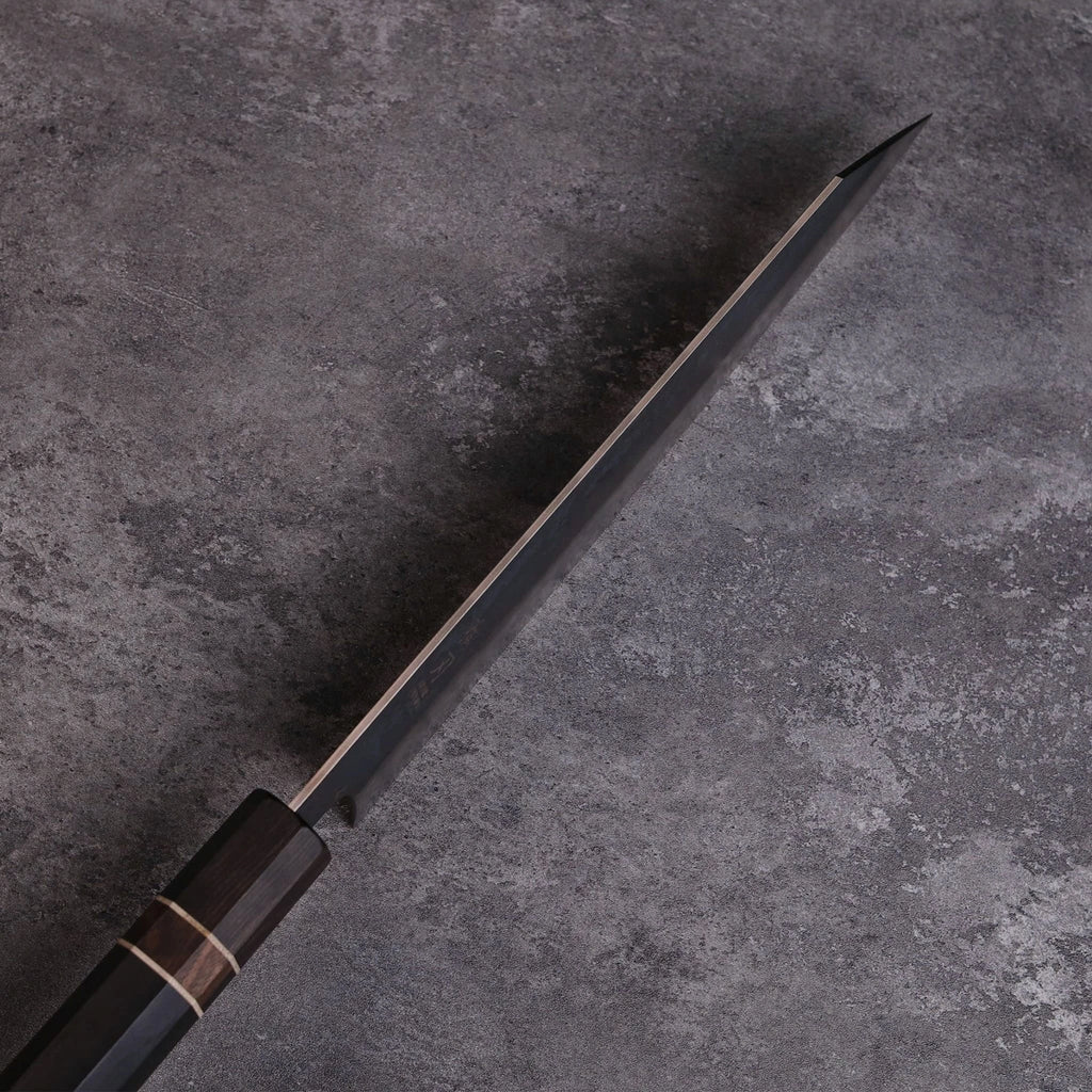 Gyuto Blue Steel Ebony Wood Handle 190mm