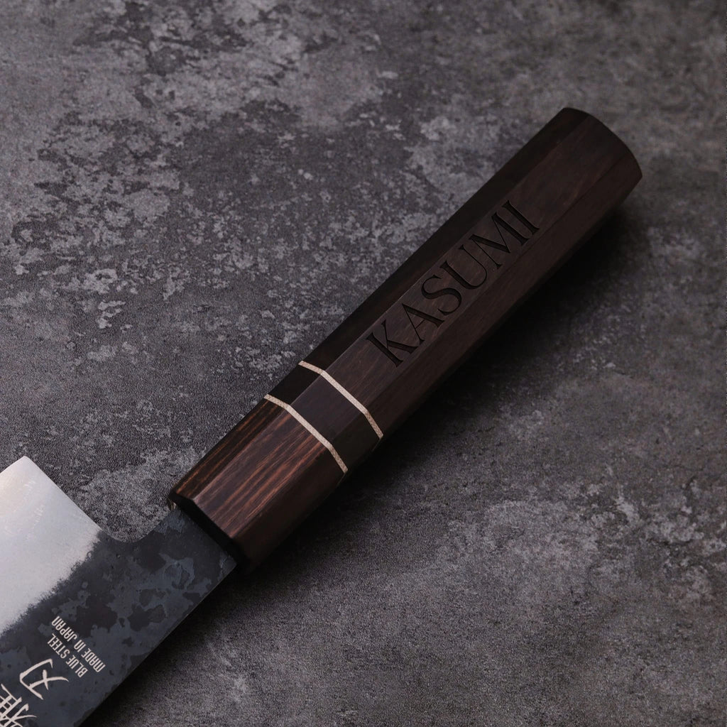 Gyuto Blue Steel Ebony Wood Handle 190mm
