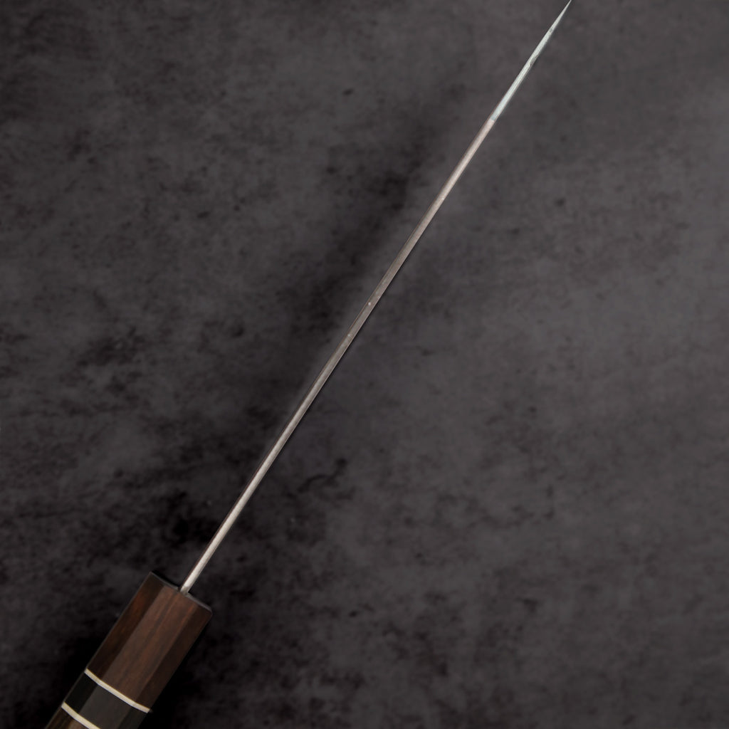 Bunka Blue Steel Ebony Wood Handle 185mm