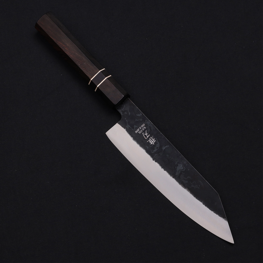 Bunka Blue Steel Ebony Wood Handle 185mm