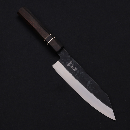 Bunka Blue Steel Ebony Wood Handle 185mm