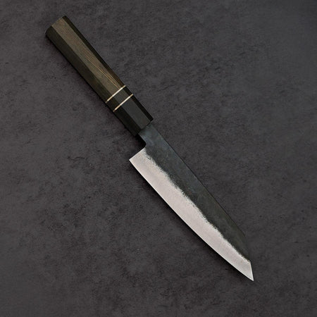 Mini Bunka Blue Steel Ebony Wood Handle 175mm - Lewis Knife