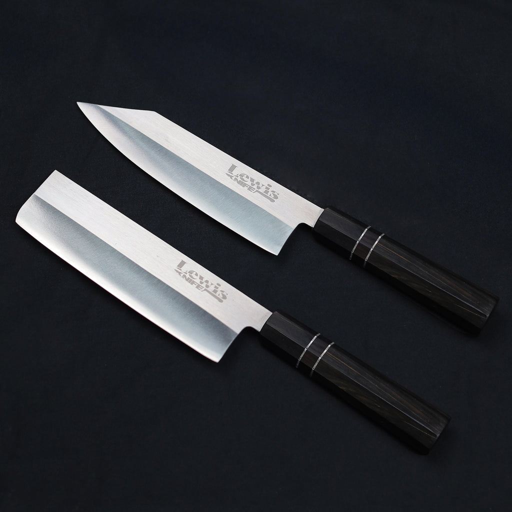Bunka & Nakiri VG-10 Japanese Knife Set V2 - Lewis Knife