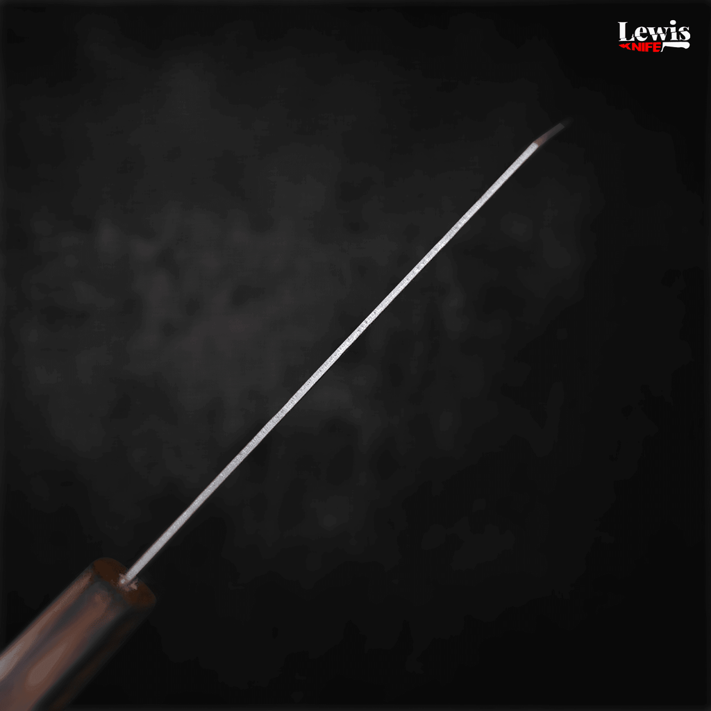 Bunka Silver Steel #3 Nashiji Sumi Urushi Handle 170mm - Lewis Knife