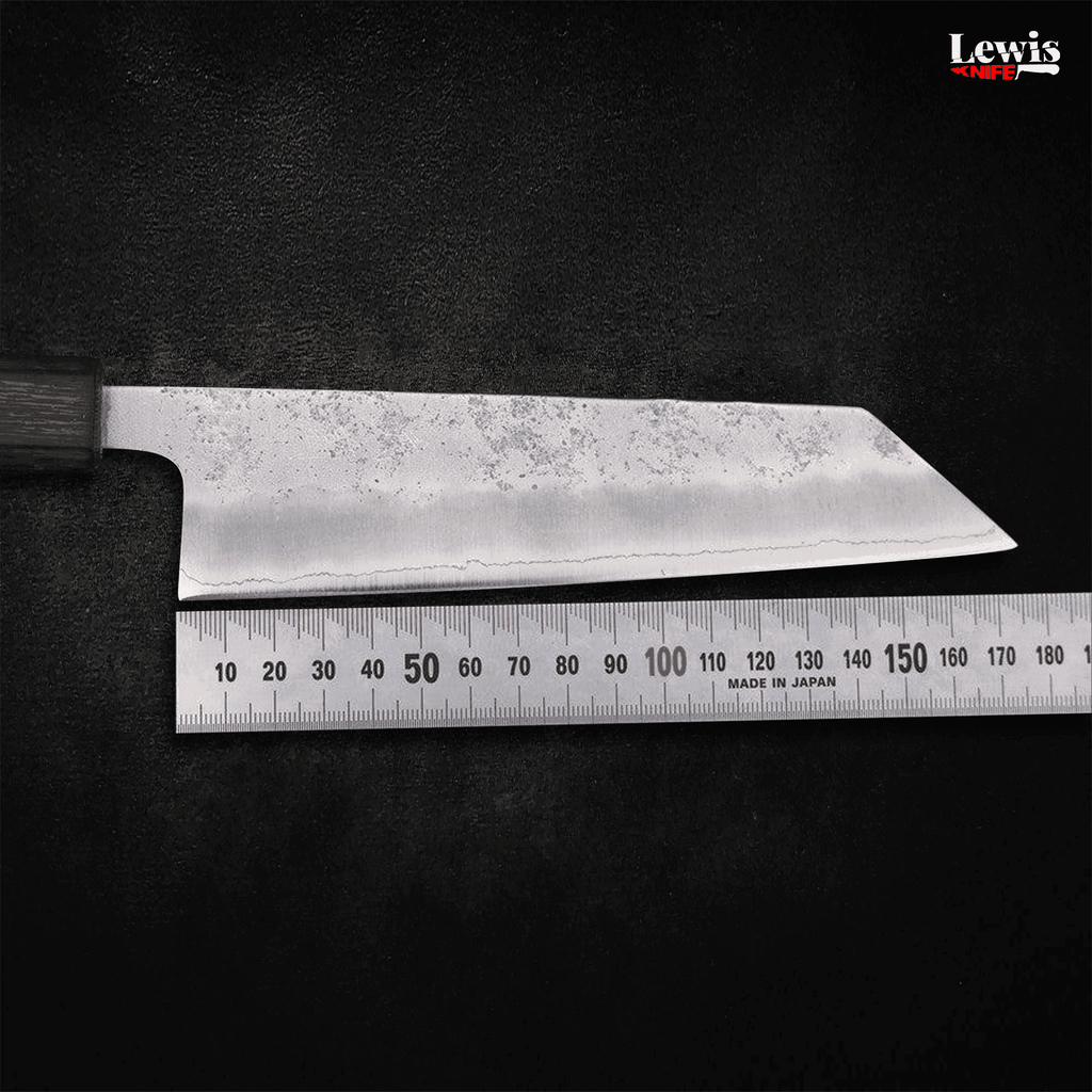 Bunka Silver Steel #3 Nashiji Sumi Urushi Handle 170mm - Lewis Knife
