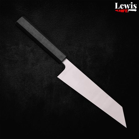 Bunka Silver Steel #3 Polished Ocean Black Handle 170mm - Lewis Knife