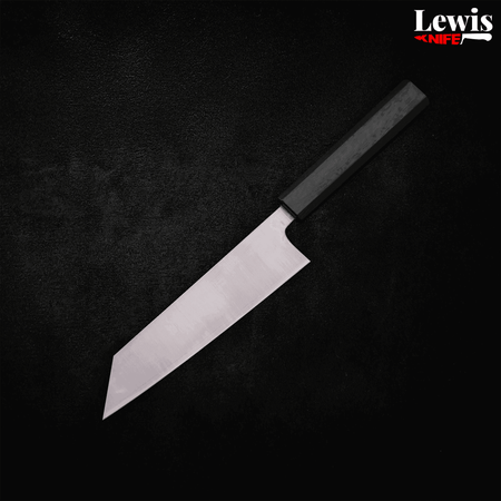 Bunka Silver Steel #3 Polished Ocean Black Handle 170mm - Lewis Knife