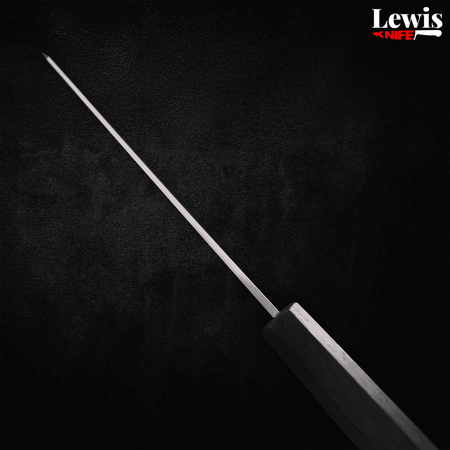 Bunka Silver Steel #3 Polished Ocean Black Handle 170mm - Lewis Knife
