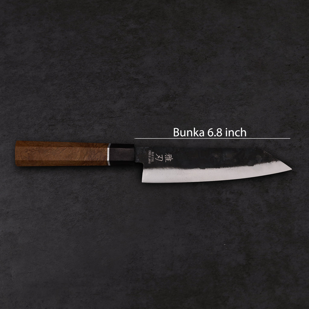 Mini Bunka Blue Steel Rosewood Handle 175mm