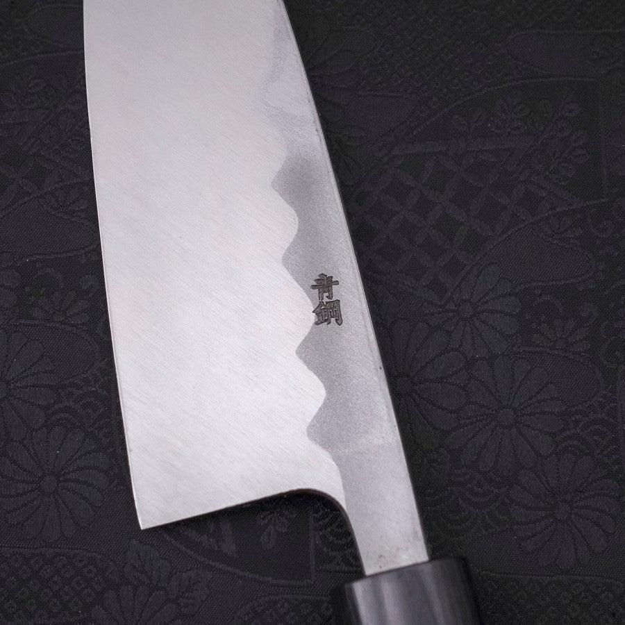 Deba Blue Steel #2 Damascus Shitan Handle 165mm - Lewis Knife
