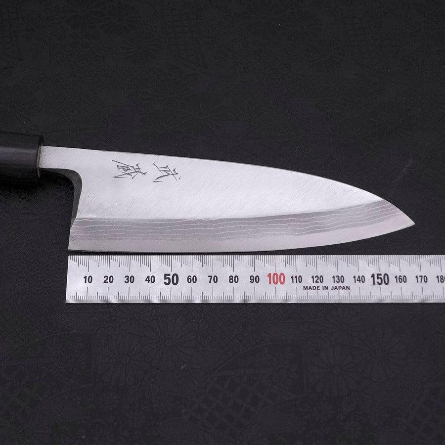 Deba Blue Steel #2 Damascus Shitan Handle 165mm - Lewis Knife
