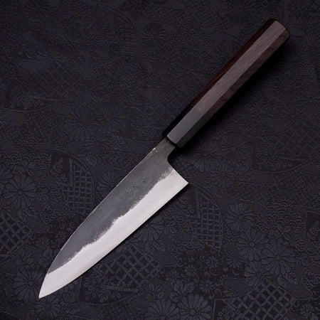 Funayuki Sabaki Blue Super Kurouchi Buffalo Ebony Handle 135mm - Lewis Knife